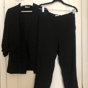Babaton Black Pantsuit (Power Blazer - Size 4 | Cohen Pant - Size 6)